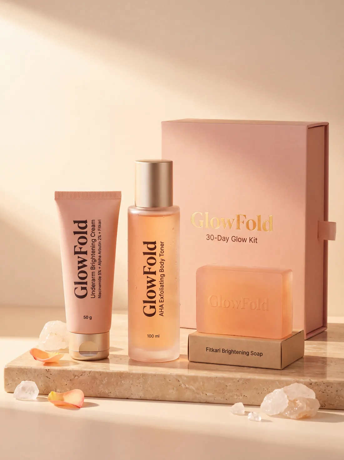 GlowFold 30-Day Underarm Glow Kit